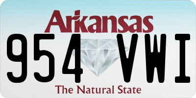AR license plate 954VWI
