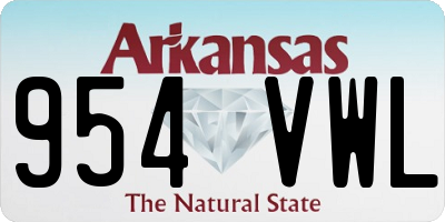 AR license plate 954VWL