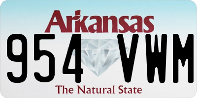 AR license plate 954VWM