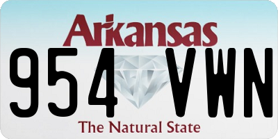 AR license plate 954VWN