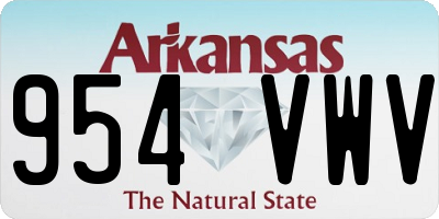 AR license plate 954VWV
