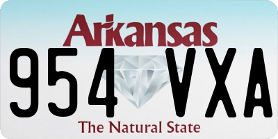 AR license plate 954VXA