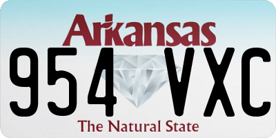 AR license plate 954VXC