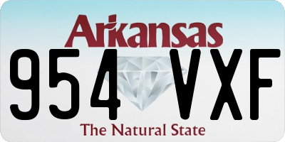 AR license plate 954VXF