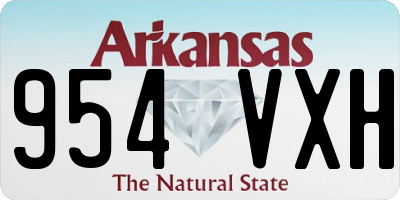 AR license plate 954VXH