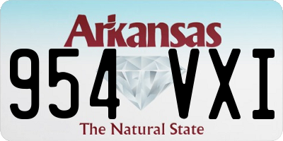 AR license plate 954VXI