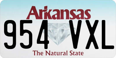 AR license plate 954VXL