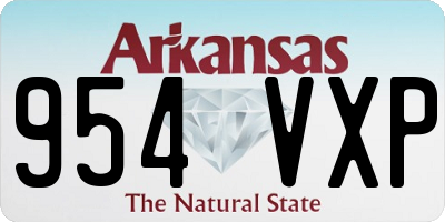 AR license plate 954VXP