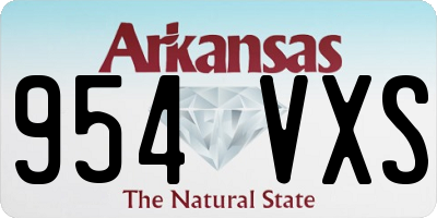 AR license plate 954VXS