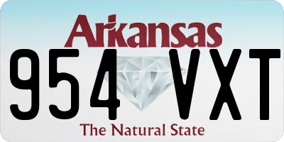 AR license plate 954VXT