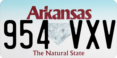 AR license plate 954VXV