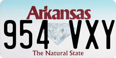 AR license plate 954VXY