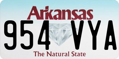 AR license plate 954VYA