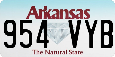 AR license plate 954VYB