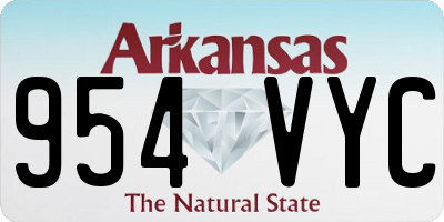 AR license plate 954VYC