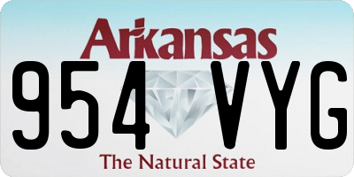 AR license plate 954VYG