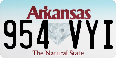 AR license plate 954VYI
