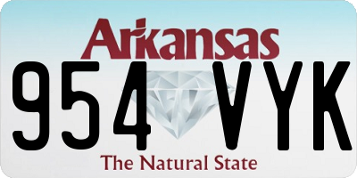 AR license plate 954VYK