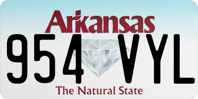 AR license plate 954VYL