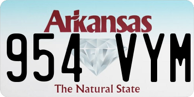 AR license plate 954VYM