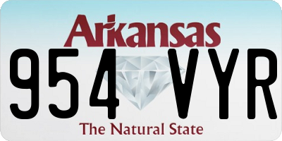 AR license plate 954VYR
