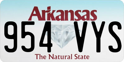 AR license plate 954VYS