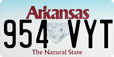 AR license plate 954VYT