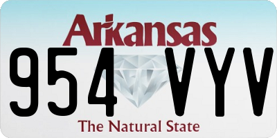 AR license plate 954VYV