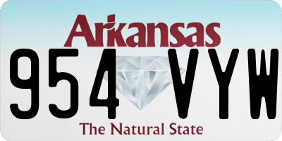 AR license plate 954VYW
