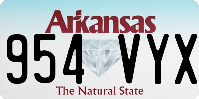 AR license plate 954VYX