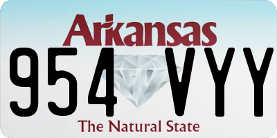 AR license plate 954VYY