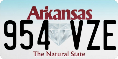 AR license plate 954VZE