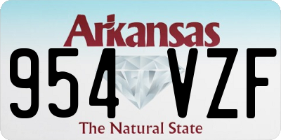 AR license plate 954VZF