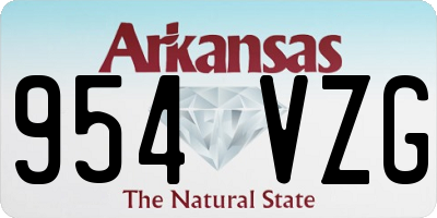 AR license plate 954VZG