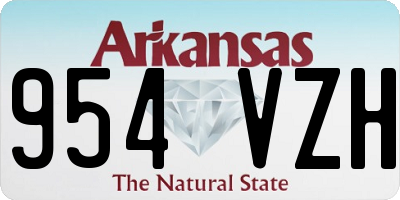 AR license plate 954VZH