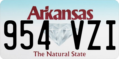 AR license plate 954VZI