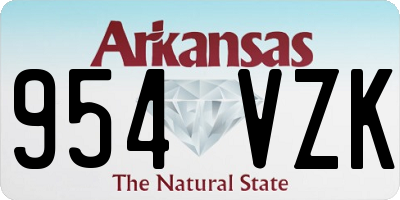 AR license plate 954VZK
