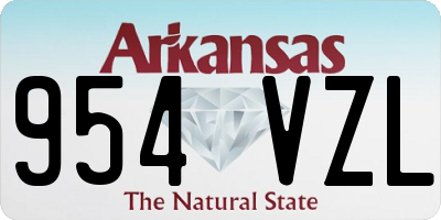 AR license plate 954VZL