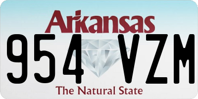 AR license plate 954VZM