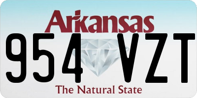 AR license plate 954VZT