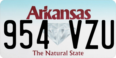 AR license plate 954VZU
