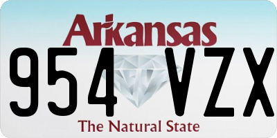 AR license plate 954VZX
