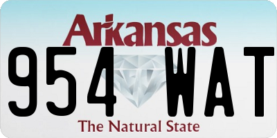 AR license plate 954WAT