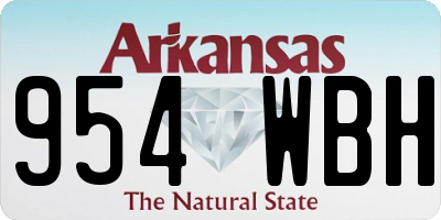 AR license plate 954WBH