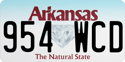 AR license plate 954WCD