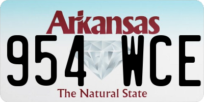 AR license plate 954WCE