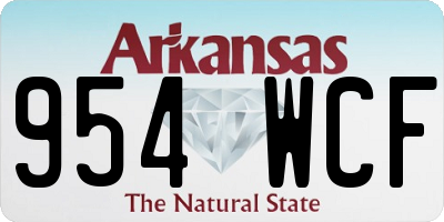 AR license plate 954WCF