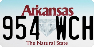 AR license plate 954WCH