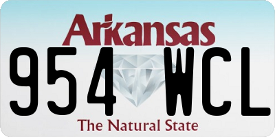 AR license plate 954WCL
