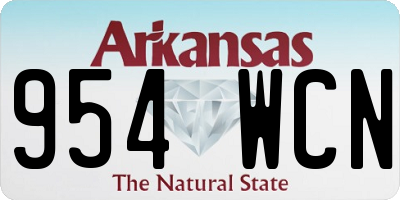 AR license plate 954WCN